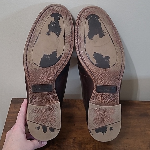 Robert Wayne Dark Brown Distressed Leather SHAWN Loafers size 12D main image 4